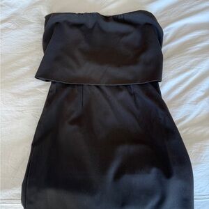 Elegant Black Strapless Dress